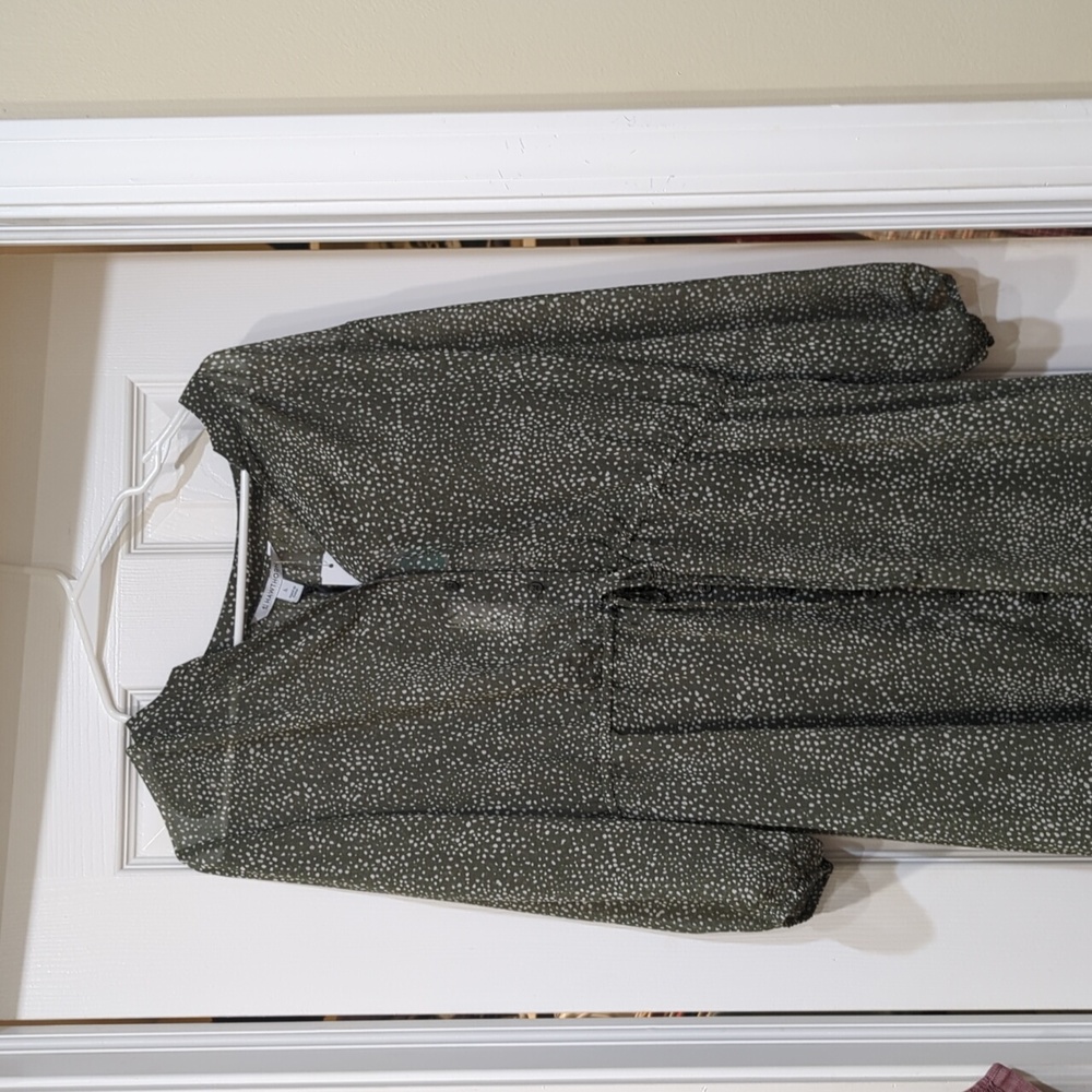 41 Hawthorne Midi Green Dress Size L